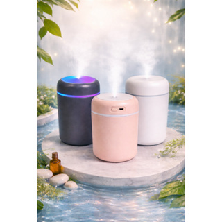 Umidificador Portátil Carregamento Usb Luz Led Colorida 300 Ml Difusor Carro Casa Trabalho em Oferta na Shopee