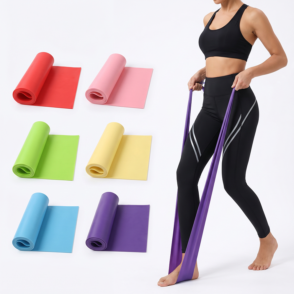 Faixa Elástica kit 4 para Yoga Alongamento e Exercícios 150 cm Pilates Treino Fitness em Casa