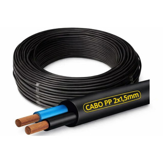 Cabo Flexível PP  2x1,5  10m 20m 25m Extensão Ferramenta Bomba Dágua Resistente Flexivel