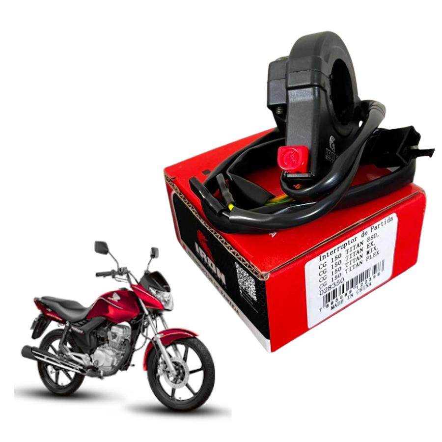 Chave Punho Interruptor De Partida Honda CG 150 Titan ESD EX MIX FLEX 2009 2010 2011 2012 2013 Premium Alta Qualidade