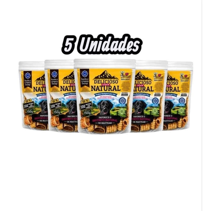 Traquéia Bovina Alimento Natural para Cães morder Pró Bone 750g