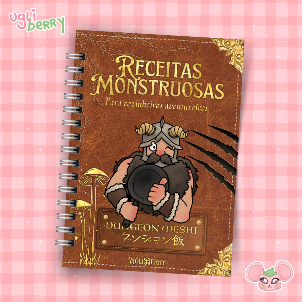Caderno de Receitas DUNGEON MESHI Delicious in Dungeon Anime Senshi