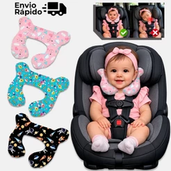 Almofada Para Pescoço Com Apoio Cabeça Bebe Cadeirinha