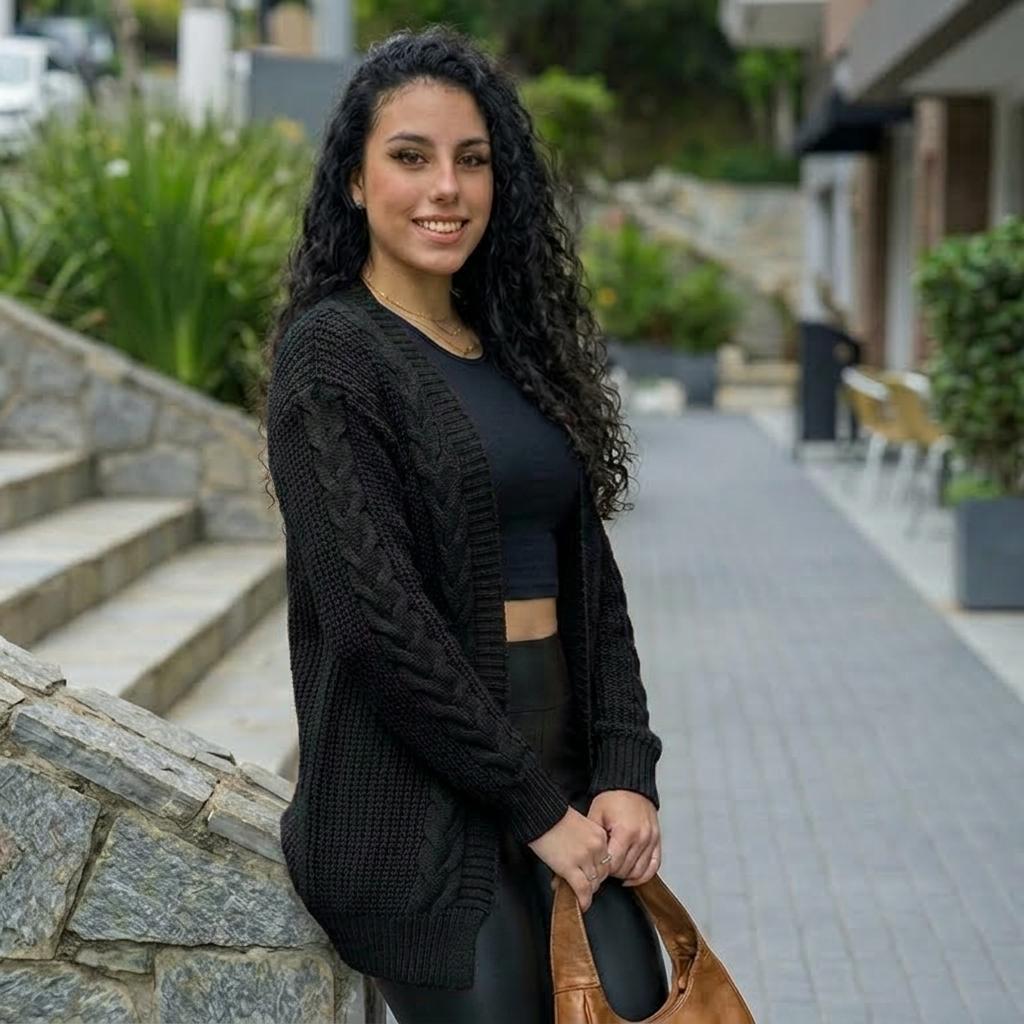 Casaco Blusa de Frio Feminina  Tricô Elegante Macio Confortável Quentinho Versátil Estilosa Elegante