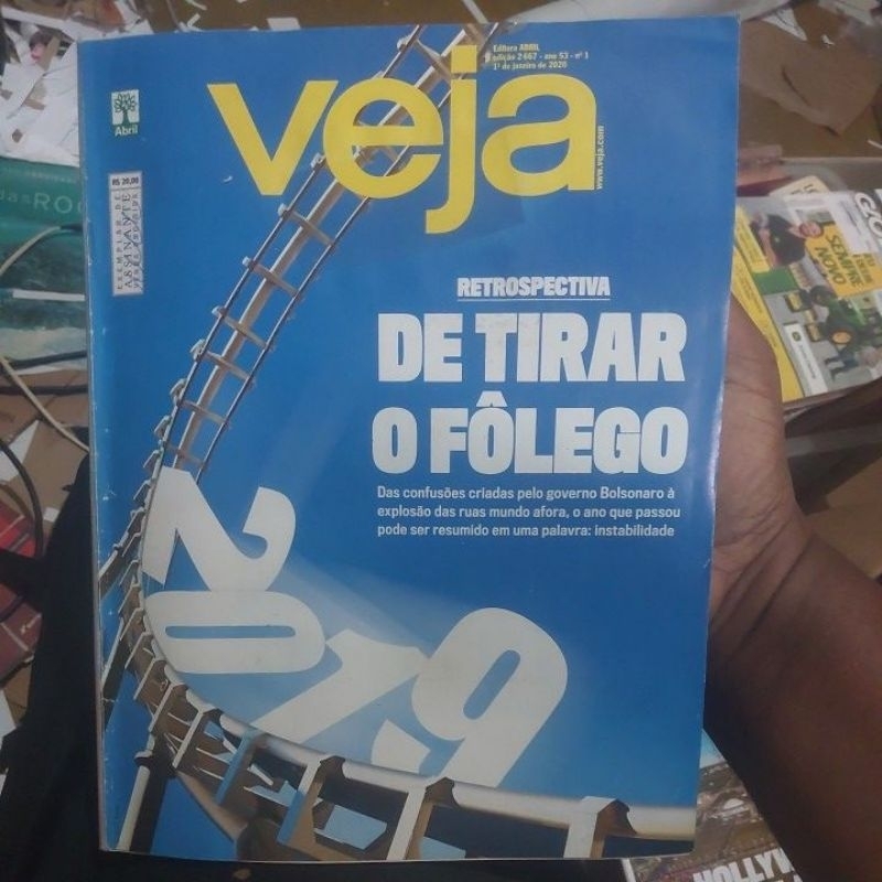 Revista Usada - Veja - Retrospectiva de Tirar o fôlego - Nº 1 Ano 53 Edição 2667 Janeiro 2020