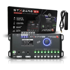Processador Stx2496 Bt Stetsom Lançamento Entradas RCA e Fio, Bluetooth, Rádio FM e USB