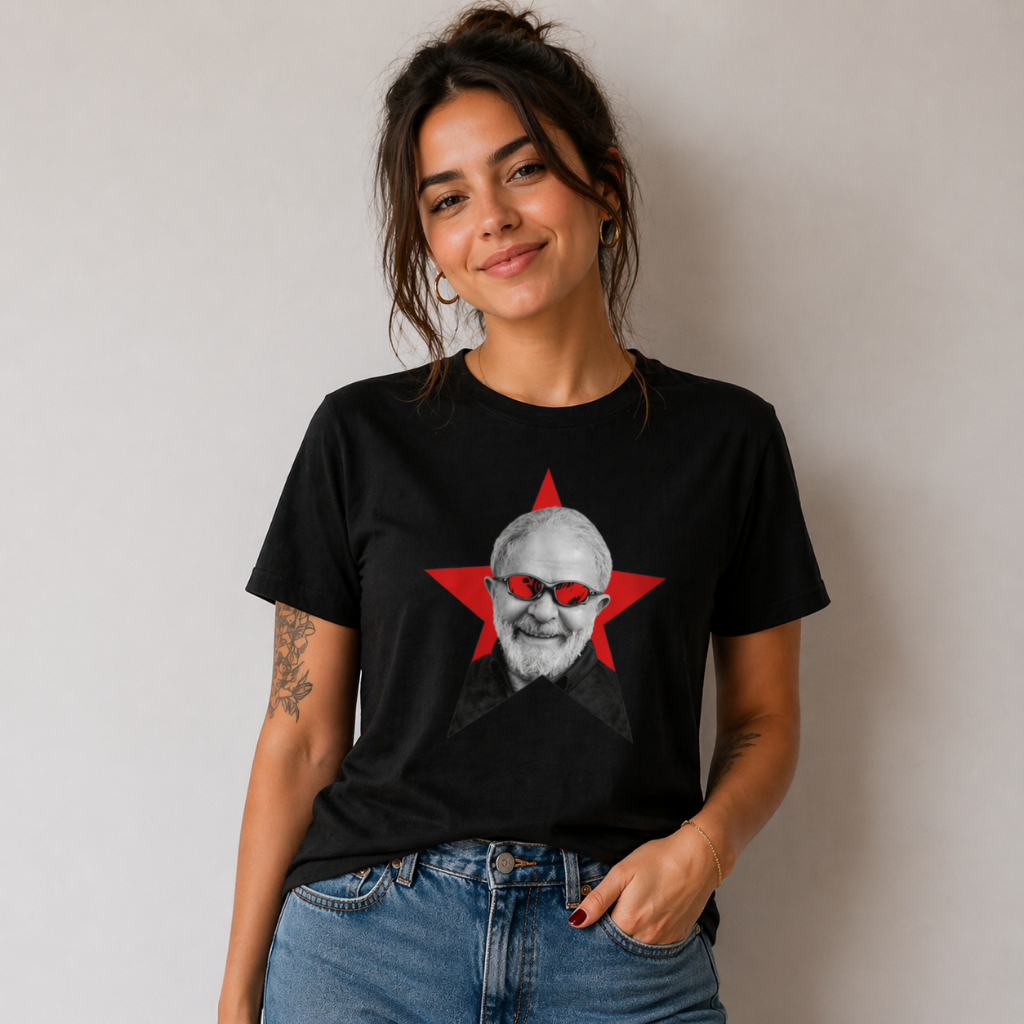 Camiseta Lula Masculina Feminina Algodão Premium Estampa Política Confortável