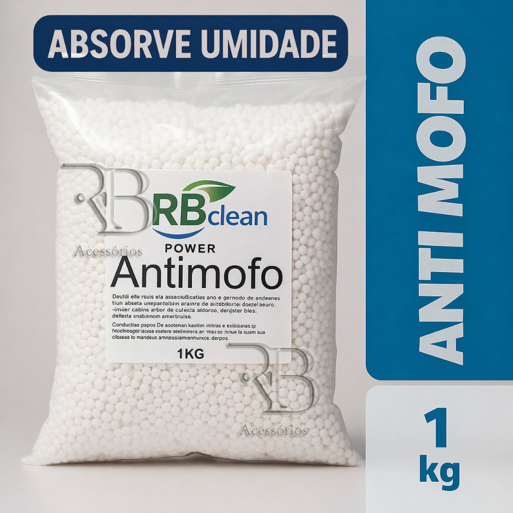 Cloreto de Cálcio 1kg Bolinhas Anti Mofo Desumidificador de Roupas e Locais umidos