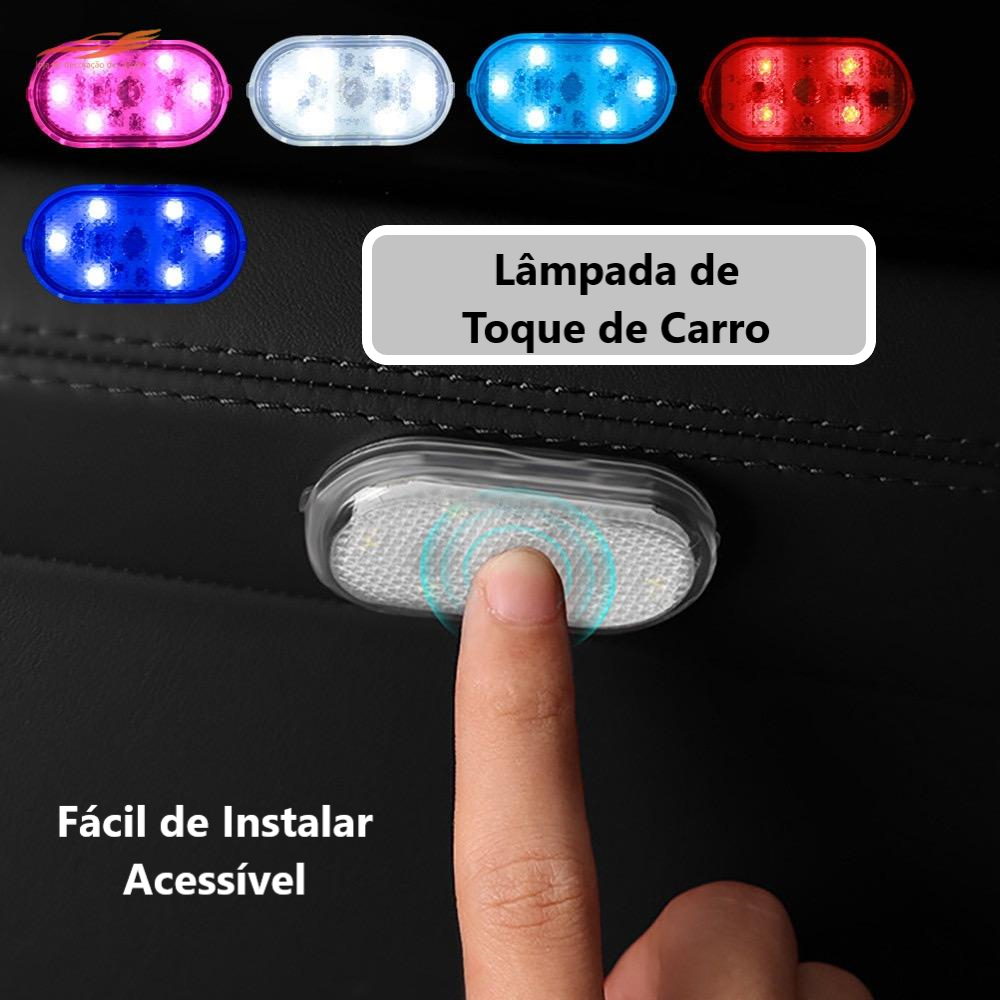 Kit 5 Lâmpadas LED USB Portátil Recarregável com Toque Luz Noturna Compacta com Velcro · foto 2