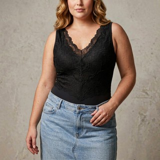 Body Com Bojo Feminino Preto Renda Decote V Elegante Modelador Elasticidade Alta Moda Casual Chic