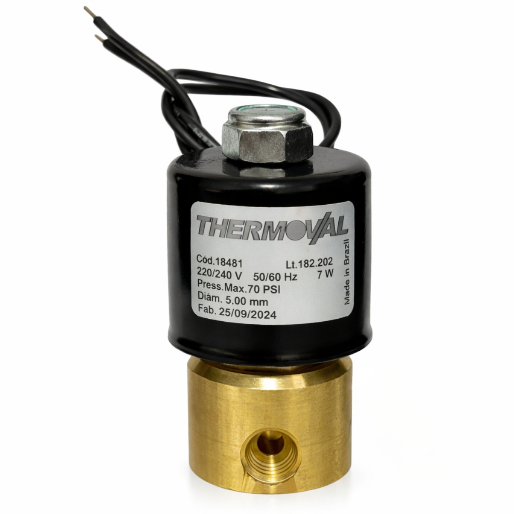 Válvula Solenoide Gás 1/4 220v Thermoval Para Fornos Industriais
