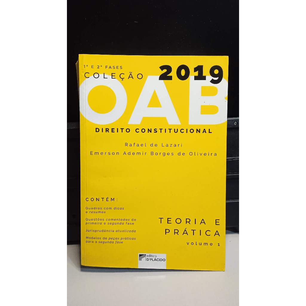 Livro Direito constitucional (1ª e 2ª fases, coleção OAB 2019)