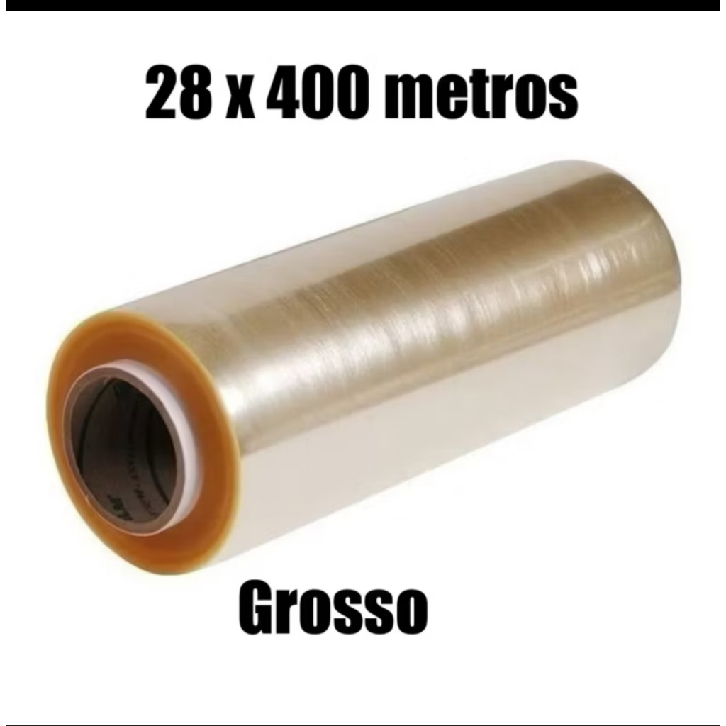 Bobina Plastico De Filme Pvc 28cm X 400 METROS ESTICAVEL