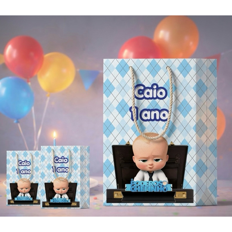 20 Sacolas Surpresa PODEROSO CHEFINHO Personalizada | Lembrancinha Festa Infantil | Sacolinha para Doces