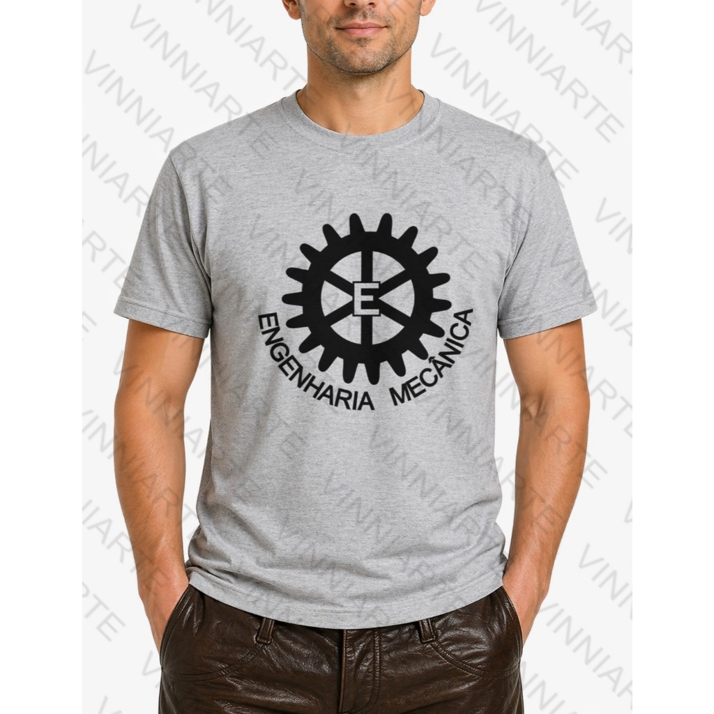 Camiseta masculina curso Engenharia mecanica mecanico tecnico