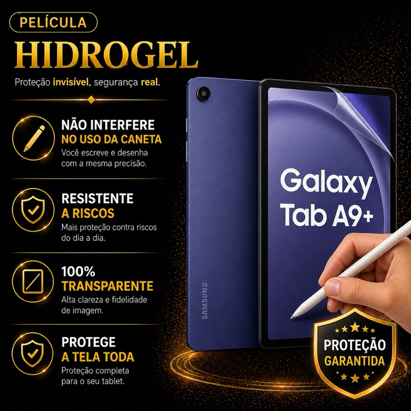 Película Premium Tablet Galaxy Tab A9 + Plus Samsung 11 Polegadas Maxima Proteção