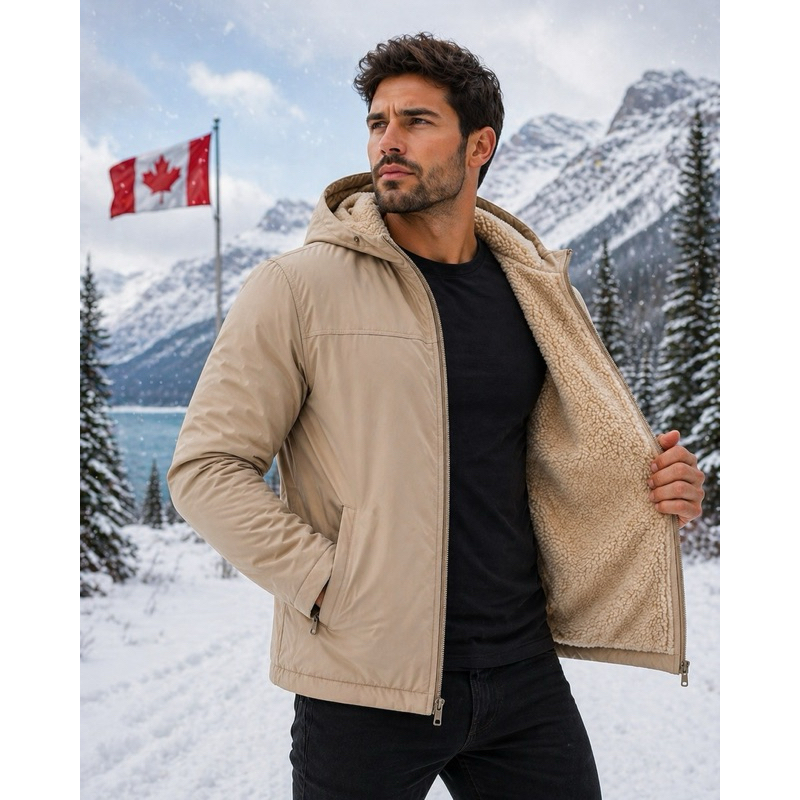 Jaqueta Neve Impermeável Ski Snow corta vento forrada flanelada casaco forro peluciado