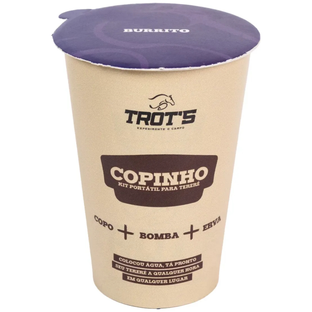 Kit Copinho Trot’s Burrito Copo + Bomba + Erva Completo