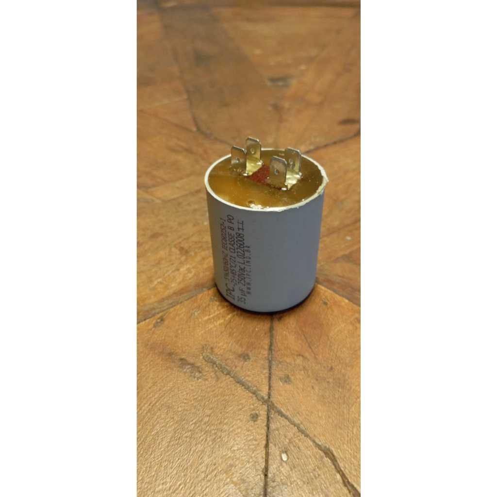 Capacitor 35uF 250V IPC Máquina de Lavar Terminal Duplo Faston Permanente Original NF