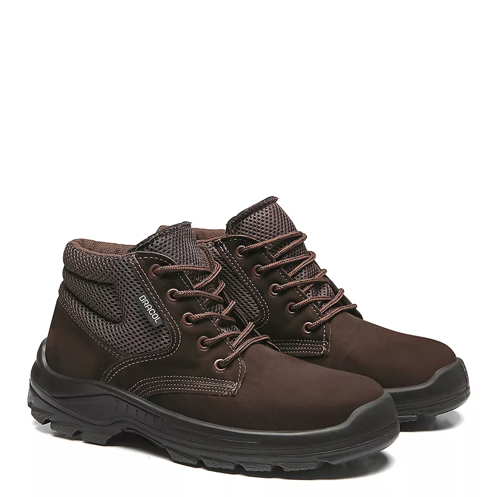 Bota Botina Segurança Bracol Sapato Coturno Nobuck Com Ca