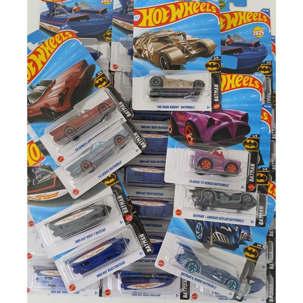Hot Wheels Batman Bat Boat Batmobile Batman e Robin Arkham The Dark Night Tv Series