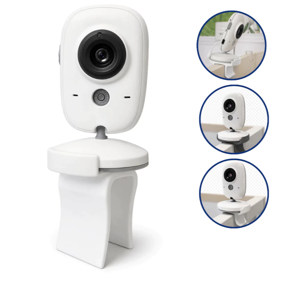 Suporte Babá Eletrônica para Berço Haste Flexível Ajustável Monitor Bebê Infantil Suporte Acessório Segurança Câmera