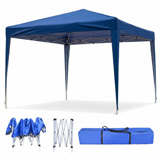 Gazebo Tenda Sanfonada Articulada Eagle Force 3x3m Impermeável Resistente Proteção Ar Livre Camping