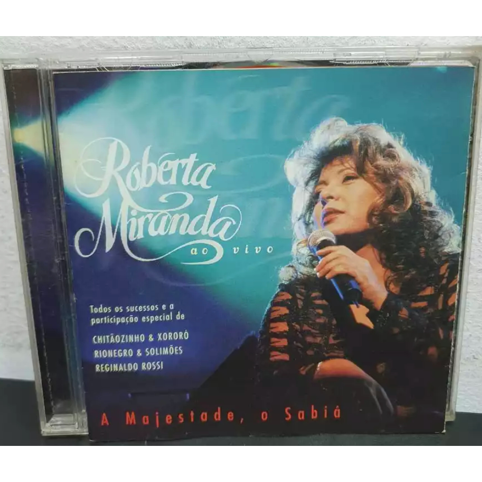 CD Roberta Miranda – Ao Vivo / A Majestade, O Sabiá - Original C/ Chitãozinho e Xororó e Rionegro
