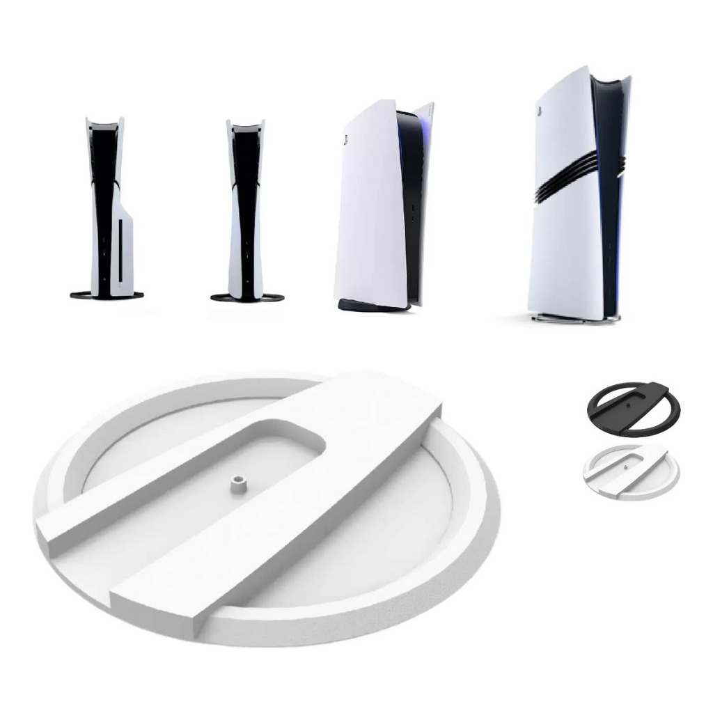 Suporte De Mesa Base Vertical Slim Digital Com leitor Fat Todos Preto ou Branco