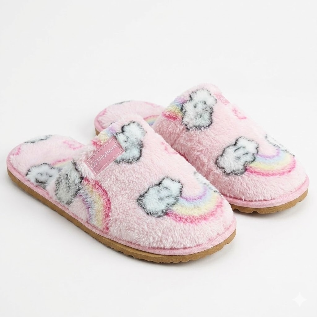 Pantufa Infantil Menina Chinelo Pelúcia Quentinho Forrada e Confortável - Promoção !