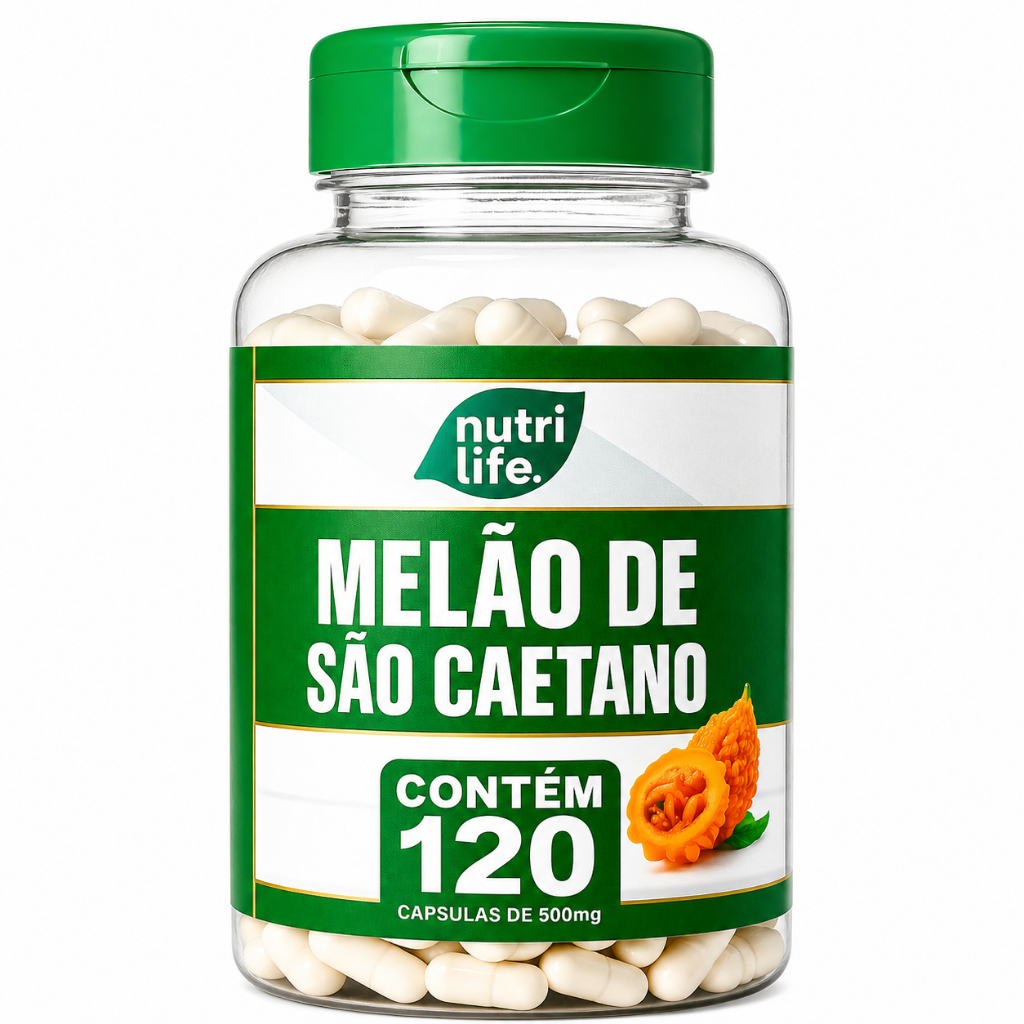Melão de São Caetano Apoio Natural ao Equilíbrio da Glicose 120 Cáps 500mg Nutri Life