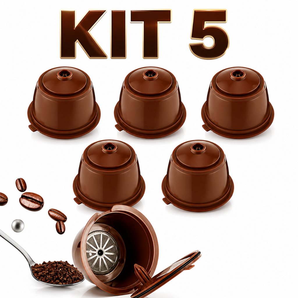 1/3/5 Pcs Cápsula Café Reutilizável Dolce Gusto Recarregável Promoção