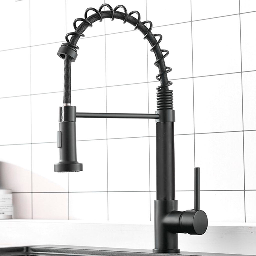 Torneira Gourmet Monocomando Inox 304 C/Spray Extensor QuenteFrio Misturador Cozinha Bancada Premium