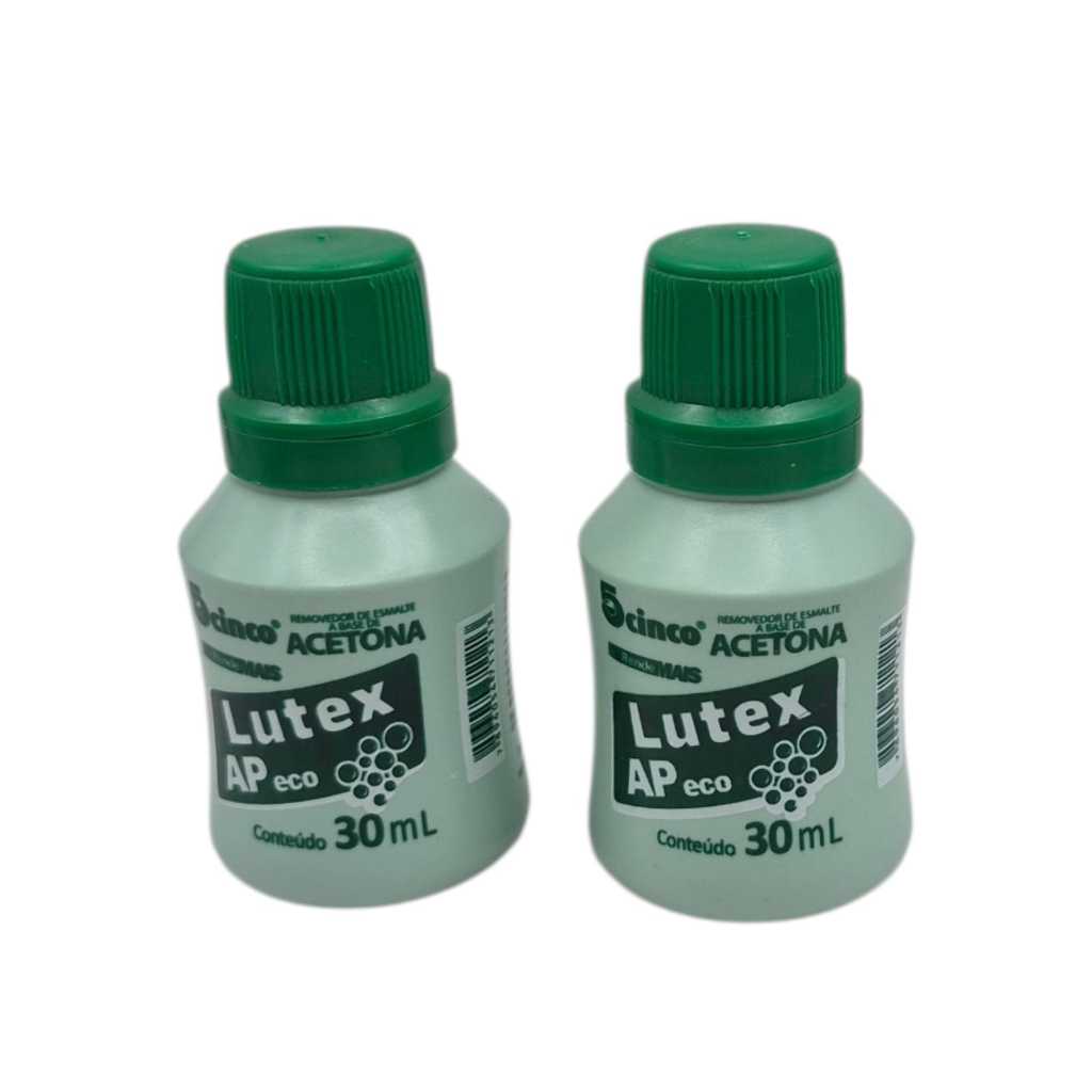 kit Removedor De Esmalte Com Acetona Lutex Ap Eco 30 ML