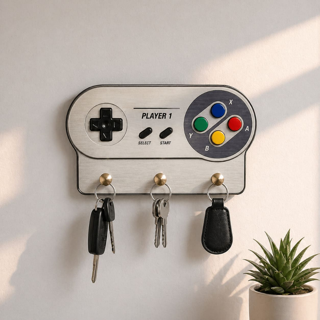 Porta Chaves Gamer Controle MDF 3mm Impressão UV Não é Adesivo Decoração Setup Gamer Envio FULL