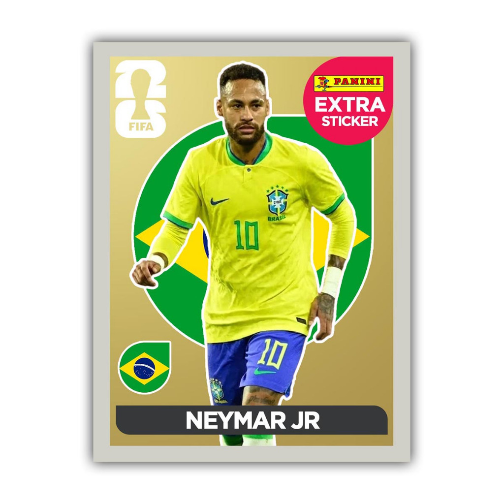 Figurinhas Neymar Ouro - Copa Do mundo 2026 - Neymar - Cristiano Ronaldo - Messi - cartinhas de futebol