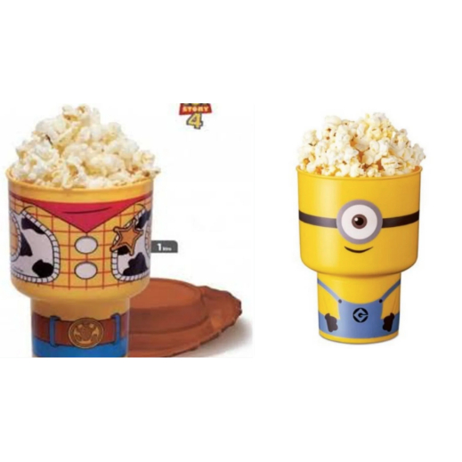 BALDE/POTE  PIPOCA MINION AMARELO 1L