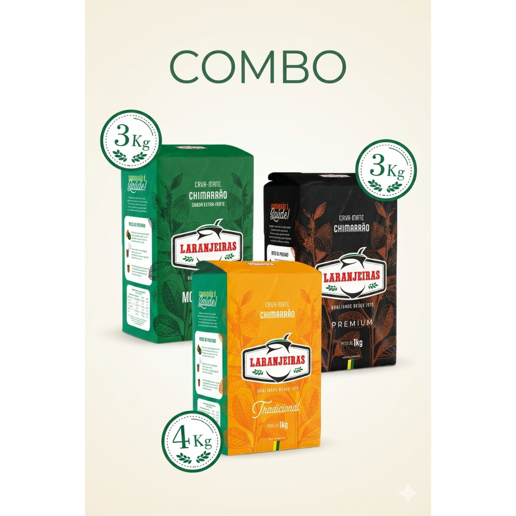 Combo Chimarrão Erva Mate Laranjeiras - 10 Und
