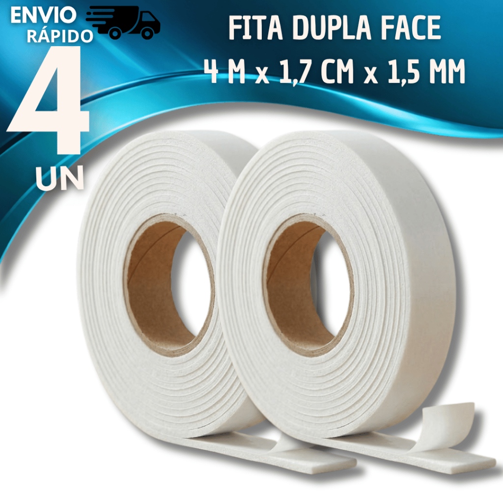Jogo Fitas Dupla Face De Espuma Para Quadros e Espelhos Artesanato Papelaria Multiuso Utilidades