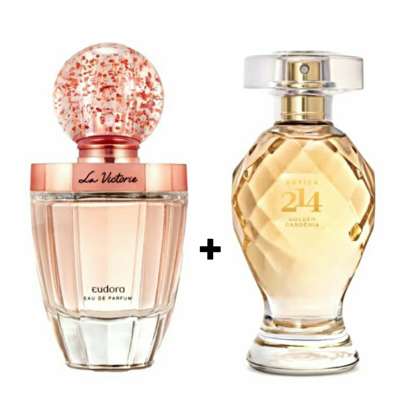 Combo Eau de Parfum La Victorie 75ml Eudora + Eau de Parfum Botica 214 Golden Gardênia 75ml OBoticário