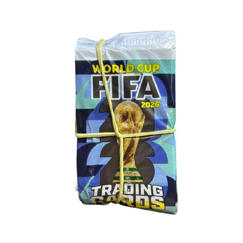 Kit 200 Cards Copa do Mundo Fifa 2026 50 Pacotinhos Fechados Para Bater Bafo Trocar Cartas Futebol