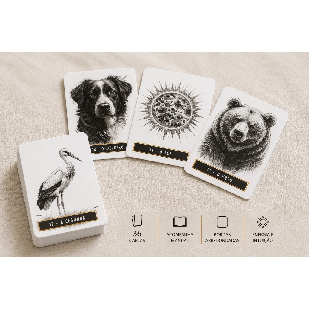 Tarô Baralho Cigano Lenormand Esboços do Destino