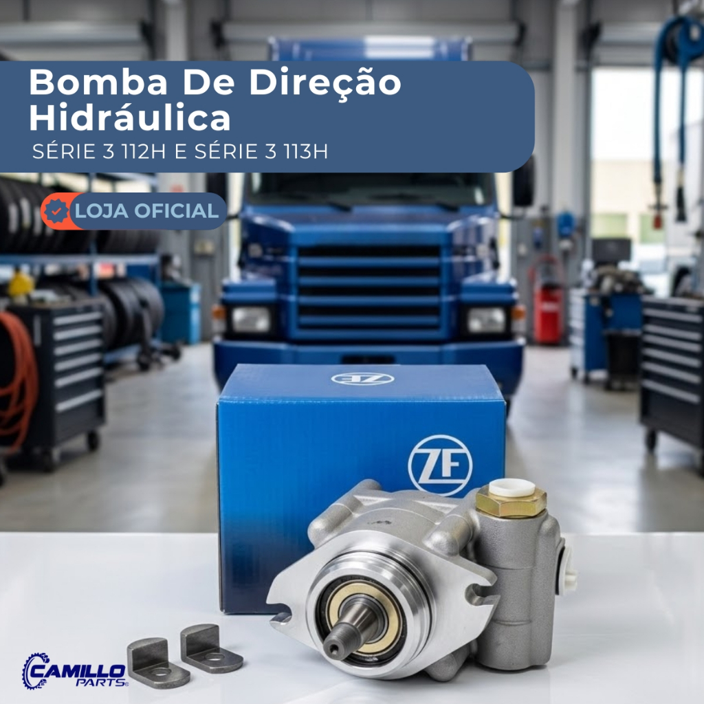 Imagem Bomba Direção Hidráulica Scania Série 3 112H 113H ZF Original Alta Resistencia Novo