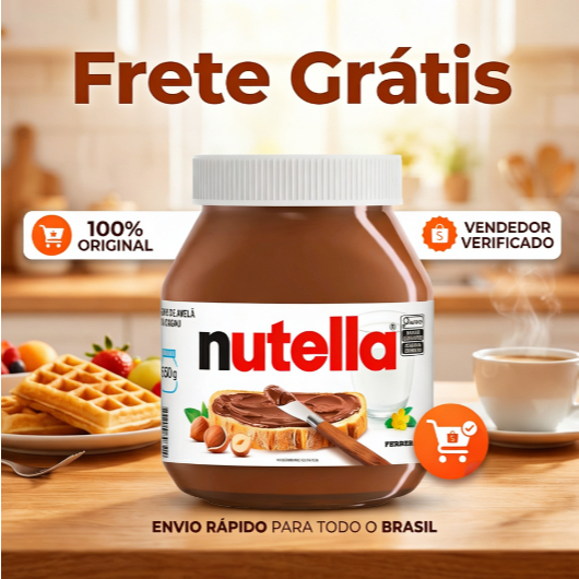 Nutella Creme De Avelã Com Cacau 650g
