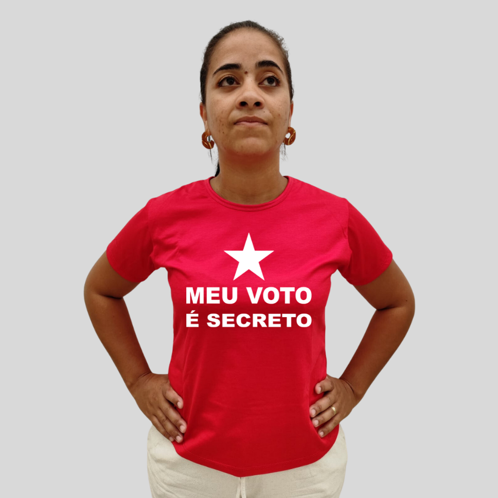 Camiseta Pt Lula Feminina camisa brasil modelo voto secreto unissex