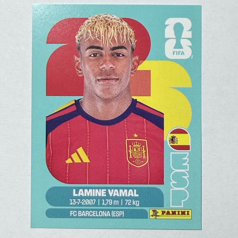 Figurinha Lamine Yamal ESP15 Copa do Mundo 2026 Original