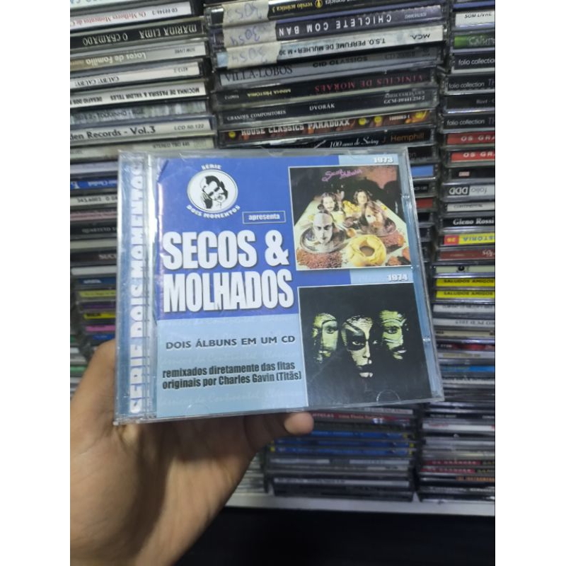 CD SECOS E MOLHADOS - DOIS ALBUM EM UM CD - CD Usado conservado - REF:CD1714