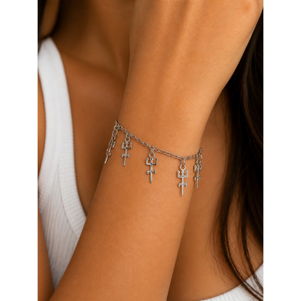 Pulseira Aço Exu Ogum Oxóssi Iansã Omulu Oxum Iemanja Nanã Umbanda Candomblé