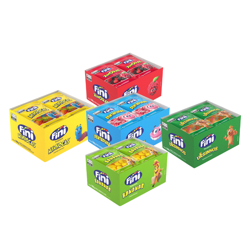 Kit Guloseimas 60 pacotes de 15g cada - FINI
