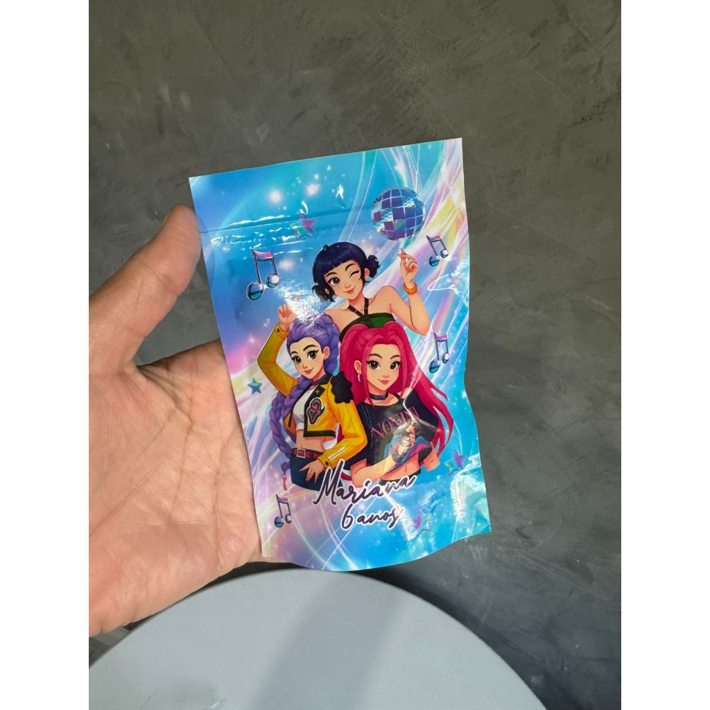Sacolinha Zip Lock Personalizada - GUERREIRAS DO KPOP 10X15cm – Lembrancinha Infantil